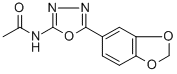 CAS#: 83805-44-1， N-(5-(1,3-Benzodioxol-5-Yl)-1,3,4-Oxadiazol-2-Yl)-Acetamide