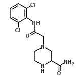 CAS#: 83863-78-9， 4-{2-[(2,6-Dichlorophenyl)amino]-2-oxoethyl}-2-piperazinecarboxamide