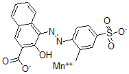 CAS#: 83864-26-0， 3-Hydroxy-4-((2-methyl-4-sulfophenyl)azo)-2-naphthalenecarboxylic acid, manganese(2+) salt (1:1)