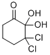 结构式 CAS# 83878-01-7, 3,3-二氯-2,2-二羟基环己酮