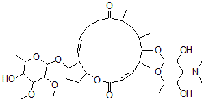 CAS#: 83883-27-6， (4aS)-12,13-Deepoxy-12,13-didehydro-10,11-dihydro-4a-hydroxy-Mycinamicin I
