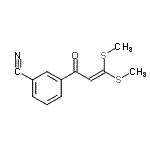 CAS#: 838871-76-4， 3-[3,3-Bis(methylsulfanyl)acryloyl]benzonitrile