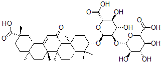 CAS#: 83896-44-0， 18a-Glycylrrhizin