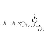 CAS#: 83898-36-6， 1-[4,4-Bis(4-fluorophenyl)butyl]piperazinediium dinitrate