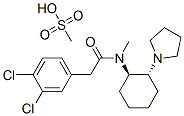 CAS#: 83913-05-7， trans-(+/-)-3,4-Dichloro-N-Methyl-N-(2-[1-Pyrrolidinyl]Cyclohexyl)-Benzeneacetamide Methanesulfonate Salt