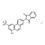 CAS#: 83929-59-3， Sodium 3-(1,3-dioxo-2,3-dihydro-1H-inden-2-yl)-7-hydroxybenzo[f]quinoline-9-sulfonate