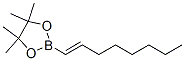 structure of CAS# 83947-55-1, trans-1-Octen-1-ylboronic acid, pinacol ester;4,4,5,5-Tetramethyl-2-[(E)-Oct-1-Enyl]-1,3,2-Dioxaborolane;(E)-1-Octenylboronic Acid Pinacol Ester;663050_Aldrich
