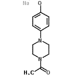 CAS#: 83949-34-2， Sodium 4-(4-acetyl-1-piperazinyl)phenolate
