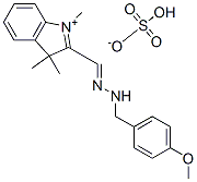 CAS#: 83949-62-6， 2-[[(4-Methoxyphenyl)Methylhydrazono]Methyl]-1,3,3-Trimethyl-3H-Indolium Hydrogen Sulphate