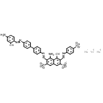 CAS#: 83968-66-5， Trisodium 4-amino-3-({4'-[(4-amino-2-hydroxyphenyl)diazenyl]-4-biphenylyl}diazenyl)-5-hydroxy-6-[(4-sulfonatophenyl)diazenyl]-2,7-naphthalenedisulfonate
