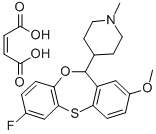 CAS#: 83975-62-6， 4-(7-Fluoro-2-Methoxy-11H-Dibenz(B,E)(1,4)Oxathiepin-11-Yl )-1-Methyl-Piperidine (Z)-2-Butenedioate (1:1)