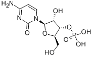 结构式 CAS# 84-52-6, 胞苷 3'-单磷酸酯