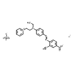 CAS#: 84000-83-9， 1-{2-[{4-[(2-Cyano-4-nitrophenyl)diazenyl]phenyl}(ethyl)amino]ethyl}pyridinium hydrogen sulfate (1:1:1)