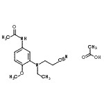CAS#: 84030-50-2， N-{3-[(2-Cyanoethyl)(ethyl)amino]-4-methoxyphenyl}acetamide acetate (1:1)