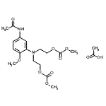 CAS#: 84030-52-4， [(5-Acetamido-2-methoxyphenyl)imino]di-2,1-ethanediyl dimethyl biscarbonate acetate (1:1)