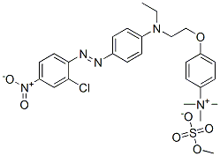 CAS#: 84041-72-5， 4-[2-[[4-[(2-Chloro-4-Nitrophenyl)Azo]Phenyl]Ethylamino]Ethoxy]-N,N,N-Trimethylanilinium Methyl Sulphate