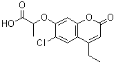 structure of CAS# 840479-48-3, 2-[(6-Chloro-4-ethyl-2-oxo-2H-chromen-7-yl)oxy]propanoic acid;2-(6-Chloro-4-ethyl-2-oxo-2H-chromen-7-yloxy)-propionic acid;2-[(6-chl<wbr>oro-4-eth<wbr>yl-2-oxo-<wbr>2H-chrome<wbr>n-7-yl)ox<wbr>y]propano<wbr>ic acid;2-[(6-Chl<wbr>oro-4-eth<wbr>yl-2-oxo-<wbr>2H-chrome<wbr>n-7-yl)ox<wbr>y]-propan<wbr>oic acid