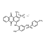 CAS#: 84057-97-6， Sodium 1-amino-4-[(2-methyl-5-{[(4-methylphenyl)sulfonyl]amino}phenyl)amino]-9,10-dioxo-9,10-dihydro-2-anthracenesulfonate