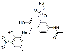 CAS#: 84083-08-9， Sodium 7-(Acetylamino)-3-Hydroxy-4-[(2-Hydroxy-5-Methyl-3-Nitrophenyl)Azo]Naphthalene-1-Sulphonate