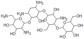 CAS#: 84123-75-1， 4'-alpha-D-Glucopyranosylkanamycin B
