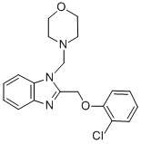 CAS#: 84138-39-6， 2-((2-Chlorophenoxy)Methyl)-1-(4-Morpholinylmethyl)-1H-Benzimidazole