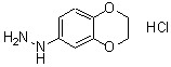 结构式 CAS# 84139-00-4, 2,3-二氢-1,4-苯并二氧杂环己-6-基肼盐酸盐(1:1)