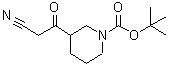 structure of CAS# 842112-53-2, 2-Methyl-2-propanyl 3-(cyanoacetyl)-1-piperidinecarboxylate;tert-butyl 3-(2-cyanoacetyl)piperidine-1-carboxylate;tert-butyl 3-(2-cyanoacetyl)piperidinecarboxylate;tert-butyl 3-(cyanoacetyl)piperidine-1-carboxylate
