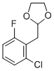 结构式 CAS# 842124-01-0, 1-氯-3-氟-2-(1,3-二氧戊环-2-基甲基)苯