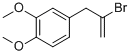 structure of CAS# 842140-36-7, 2-Bromo-3-(3,4-Dimethoxyphenyl)-1-Propene;2-BROMO-3-(3,4-DIMETHOXYPHENYL)-1-PROPENE