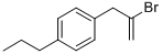 structure of CAS# 842140-43-6, 2-Bromo-3-(4-n-Propylphenyl)-1-Propene;2-BROMO-3-(4-N-PROPYLPHENYL)-1-PROPENE