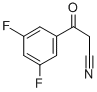 structure of CAS# 842140-51-6, 3,5-Difluorobenzoylacetonitrile;3,5-DIFLUOROBENZOYLACETONITRILE