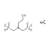 CAS#: 84215-56-5， P,P'-[[(2-hydroxyethyl)imino]bis(methylene)]bis-Phosphonate ammonium salt (1:1)