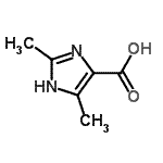 结构式 CAS# 84255-24-3, 2,4-二甲基-1H-咪唑-5-羧酸
