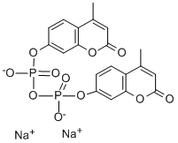 structure of CAS# 84282-11-1, Diphosphoric Acid P,P'-Bis(4-Methyl-2-Oxo-2H-1-Benzopyran-7-Yl) Ester Sodium Salt (1:2);Diphosphoric Acid Α,Β-Bis(4-Methyl-2-Oxo-2H-1-Benzopyran-7-Yl)=Α,Β-Disodium Salt;Disodium P,P'-Bis(4-Methyl-2-Oxo-2H-1-Benzopyran-7-Yl) Diphosphate;4-METHYLUMBELLIFERYL PYROPHOSPHATE DIESTER DISODIUM SALT
