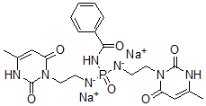 CAS#: 84295-09-0， Disodium [(Benzoylamino)-[2-(4-Methyl-2,6-Dioxo-3H-Pyrimidin-1-Yl)Ethylazanidyl]Phosphoryl]-[2-(4-Methyl-2,6-Dioxo-3H-Pyrimidin-1-Yl)Ethyl]Azanide
