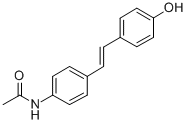 CAS#: 843-34-5， (E)-N-(4-(2-(4-Hydroxyphenyl)ethenyl)phenyl)acetamide