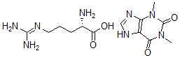 CAS#: 84331-66-8， (2S)-2-Amino-5-(Diaminomethylideneamino)Pentanoic Acid, 1,3-Dimethyl-7 H-Purine-2,6-Dione