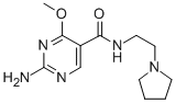 CAS#: 84332-08-1， 2-Amino-4-Methoxy-N-(2-(1-Pyrrolidinyl)Ethyl)-5-Pyrimidinecarboxamide