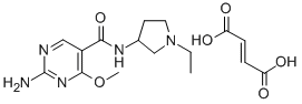 CAS#: 84332-17-2， 2-Amino-N-(1-Ethyl-3-Pyrrolidinyl)-4-Methoxy-5-Pyrimidinecarboxamide (E)-2-Butenedioate (1:1)