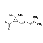 CAS#: 84386-03-8， 2,2-Dimethyl-3-[(1E)-4-methyl-1,3-pentadien-1-yl]cyclopropanecarbonyl chloride