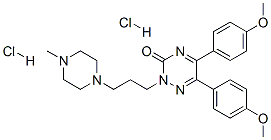 CAS#: 84423-96-1， 5,6-Bis(4-Methoxyphenyl)-2-[3-(4-Methylpiperazin-1-Yl)Propyl]-1,2,4-Triazin-3-One Dihydrochloride