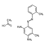 CAS#: 84434-44-6， 4-Methyl-6-[(2-methylphenyl)diazenyl]-1,3-benzenediamine acetate (1:1)