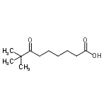 structure of CAS# 84451-93-4, 8,8-Dimethyl-7-oxononanoic acid;8,8-dimethyl-7-oxononanoic acid