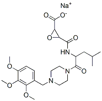 CAS#: 84456-41-7， Sodium 3-[[4-Methyl-1-Oxo-1-[4-[(2,3,4-Trimethoxyphenyl)Methyl]Piperazin-1-Yl]Pentan-2-Yl]Carbamoyl]Oxirane-2-Carboxylate