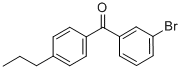 structure of CAS# 844879-31-8, 3-Bromo-4'-n-Propylbenzophenone