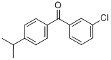 structure of CAS# 844884-92-0, 3-Chloro-4'-Iso-Propylbenzophenone;3-CHLORO-4'-ISO-PROPYLBENZOPHENONE
