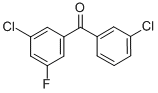 structure of CAS# 844884-96-4, 3,3'-Dichloro-5-Fluorobenzophenone;3,3'-DICHLORO-5-FLUOROBENZOPHENONE