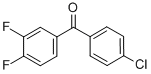 structure of CAS# 844885-01-4, 4-Chloro-3',4'-Difluorobenzophenone;4-CHLORO-3',4'-DIFLUOROBENZOPHENONE