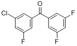 structure of CAS# 844885-18-3, 3-Chloro-3',5,5'-Trifluorobenzophenone;3-CHLORO-3',5,5'-TRIFLUOROBENZOPHENONE