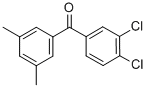 structure of CAS# 844885-35-4, 3,4-Dichloro-3',5'-Dimethylbenzophenone;3,4-DICHLORO-3',5'-DIMETHYLBENZOPHENONE